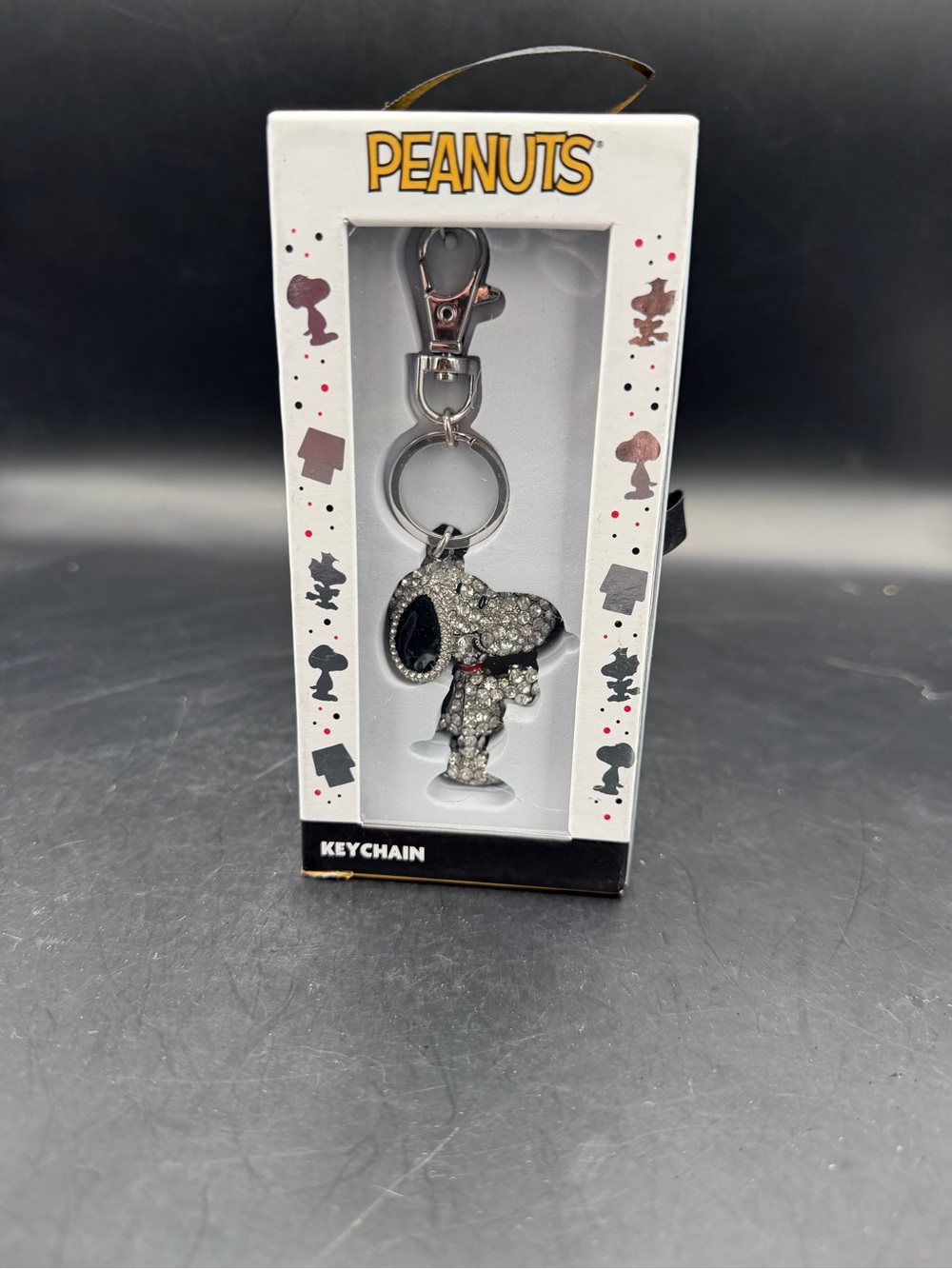 Peanuts Snoopy Pave Crystal Keychain